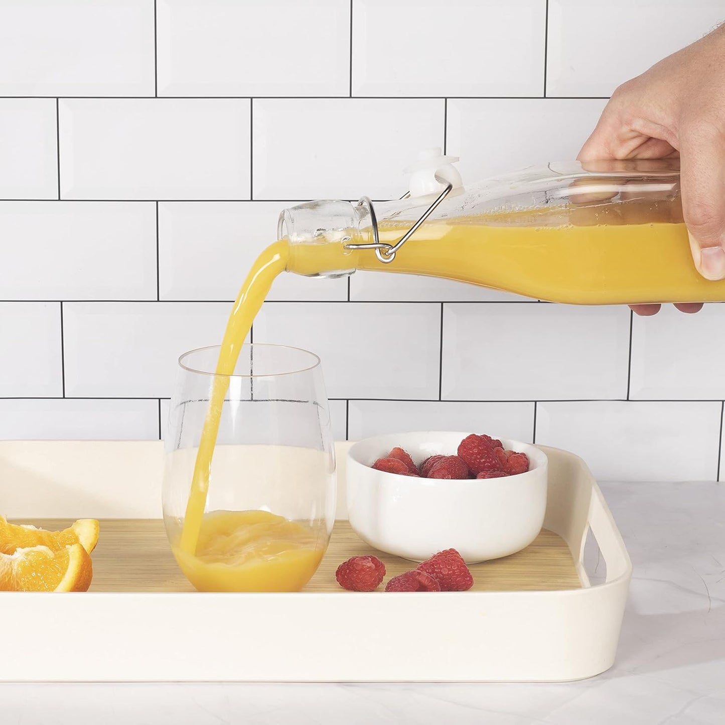 Clip Top Preserve Bottles 500ml - Set of 6