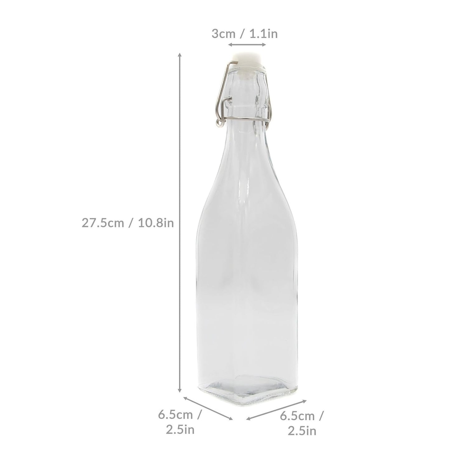 Clip Top Preserve Bottles 500ml - Set of 6