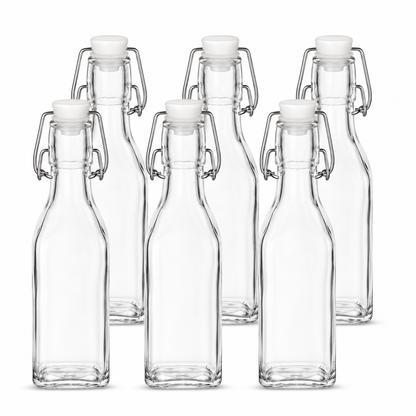 Clip Top Preserve Bottles 250ml - Set of 6
