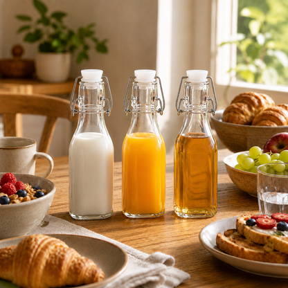 Clip Top Preserve Bottles 250ml - Set of 6