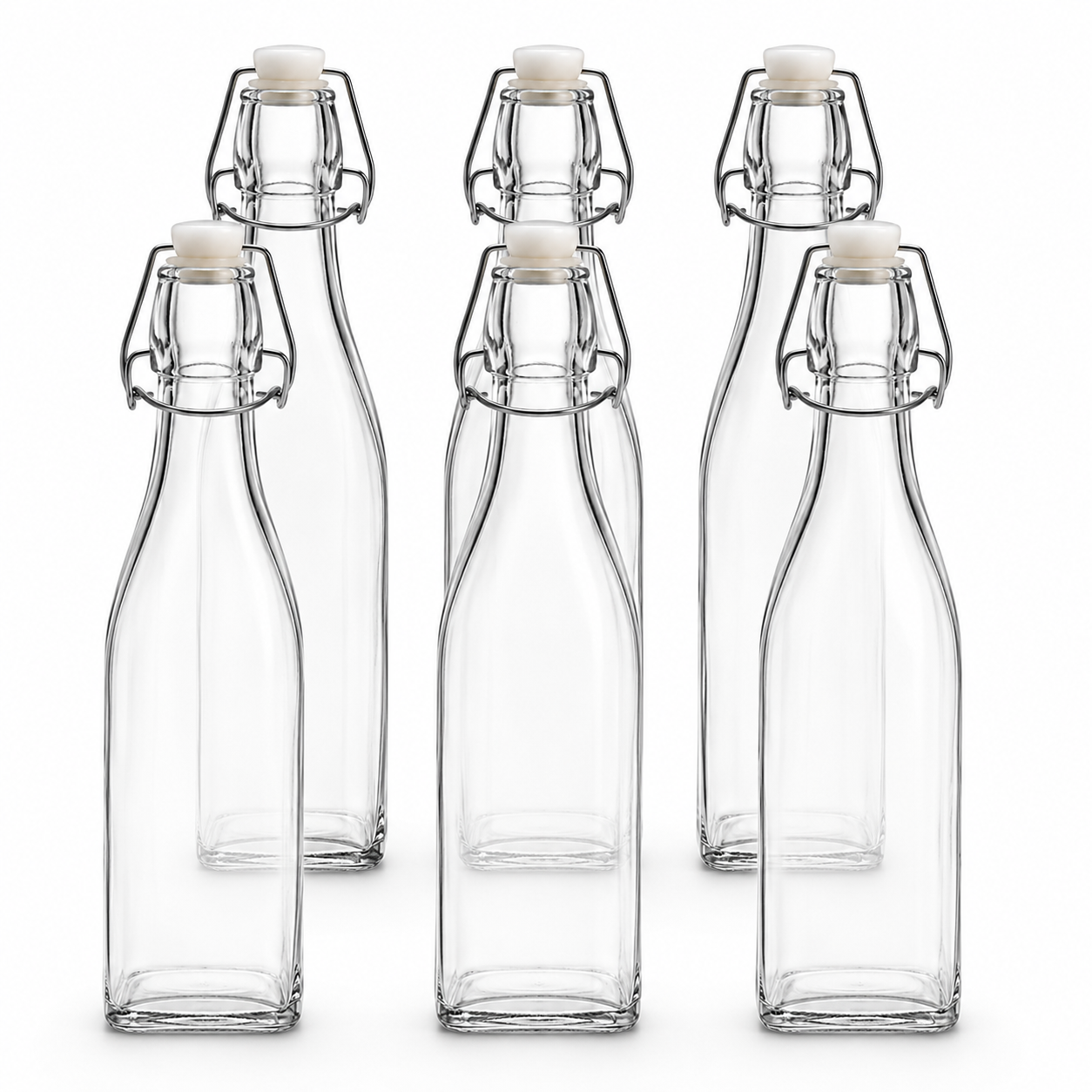 Clip Top Preserve Bottles 500ml - Set of 6