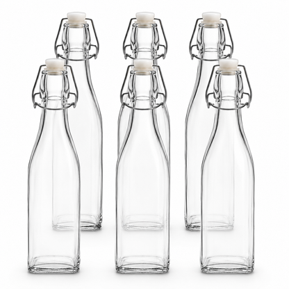 Clip Top Preserve Bottles 500ml - Set of 6