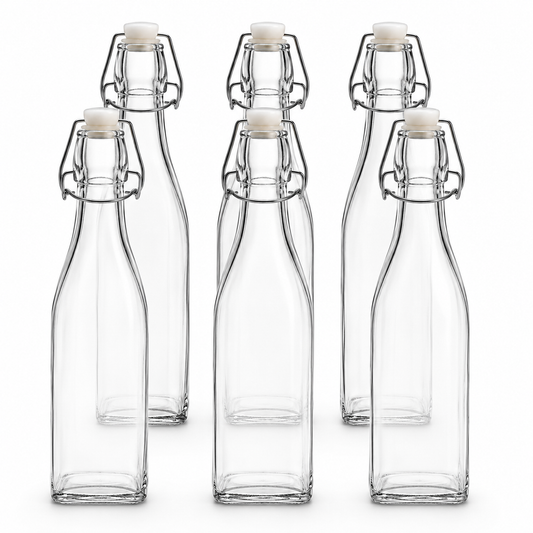 Clip Top Preserve Bottles 500ml - Set of 6