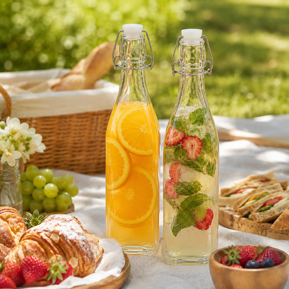 Clip Top Preserve Bottles 500ml - Set of 6