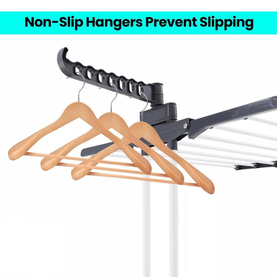 4-Tier Clothes Airer Drying Rack - Grey
