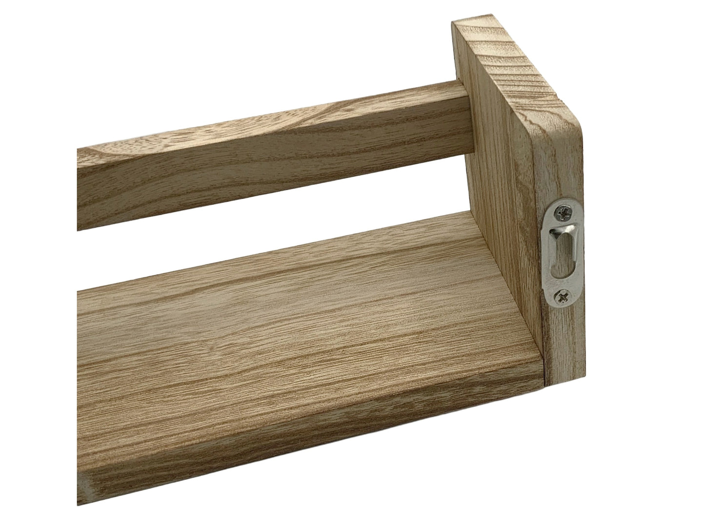 Nursery Floating Book Shelves Dark Wood - Set of 2