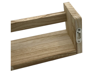 Nursery Floating Book Shelves Dark Wood - Set of 2