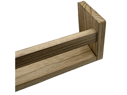 Nursery Floating Book Shelves Dark Wood - Set of 2