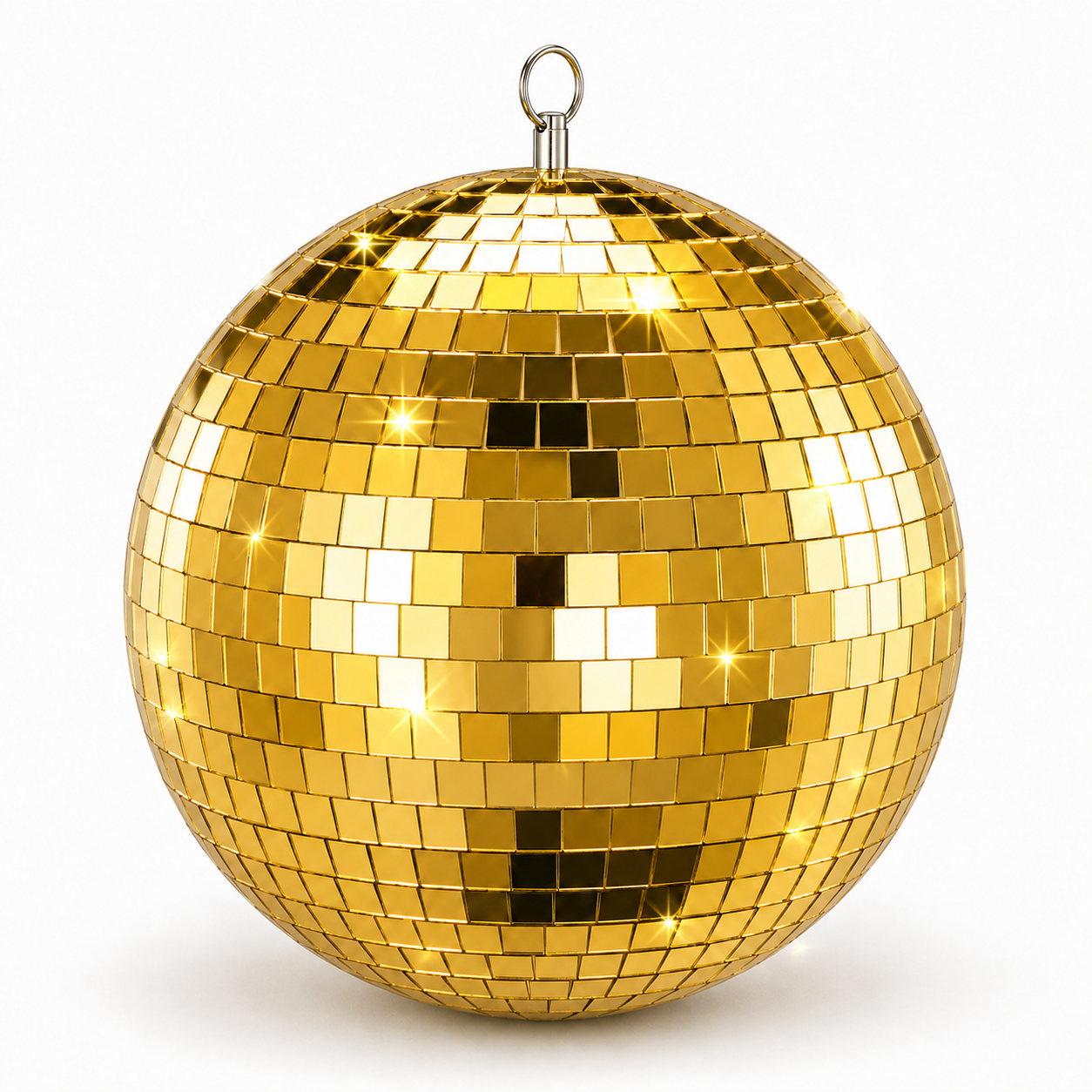 Mirror Disco Ball 20cm - Gold
