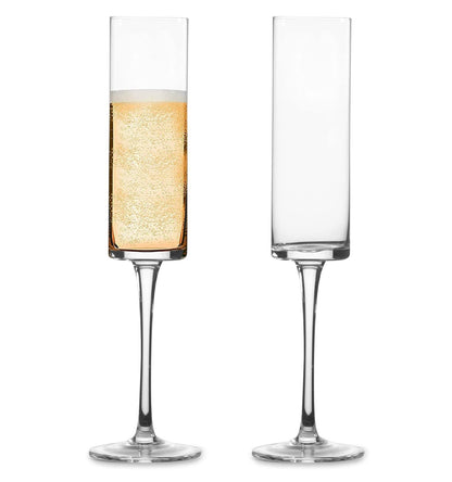 Edge Champagne Flutes Clear - Set of 4