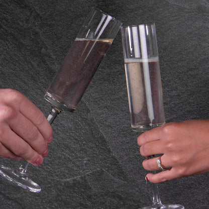 Edge Champagne Flutes Clear - Set of 4