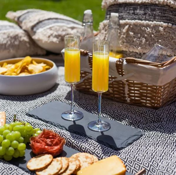 Edge Champagne Flutes Iridescent - Set of 4