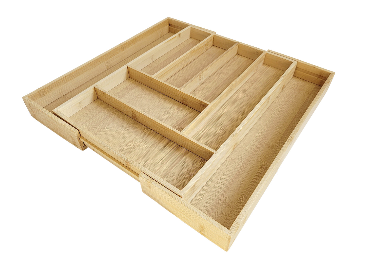 Extending Bamboo Cutlery Tray - Extra Large