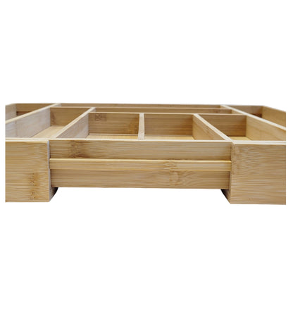 Extending Bamboo Cutlery Tray - Extra Large
