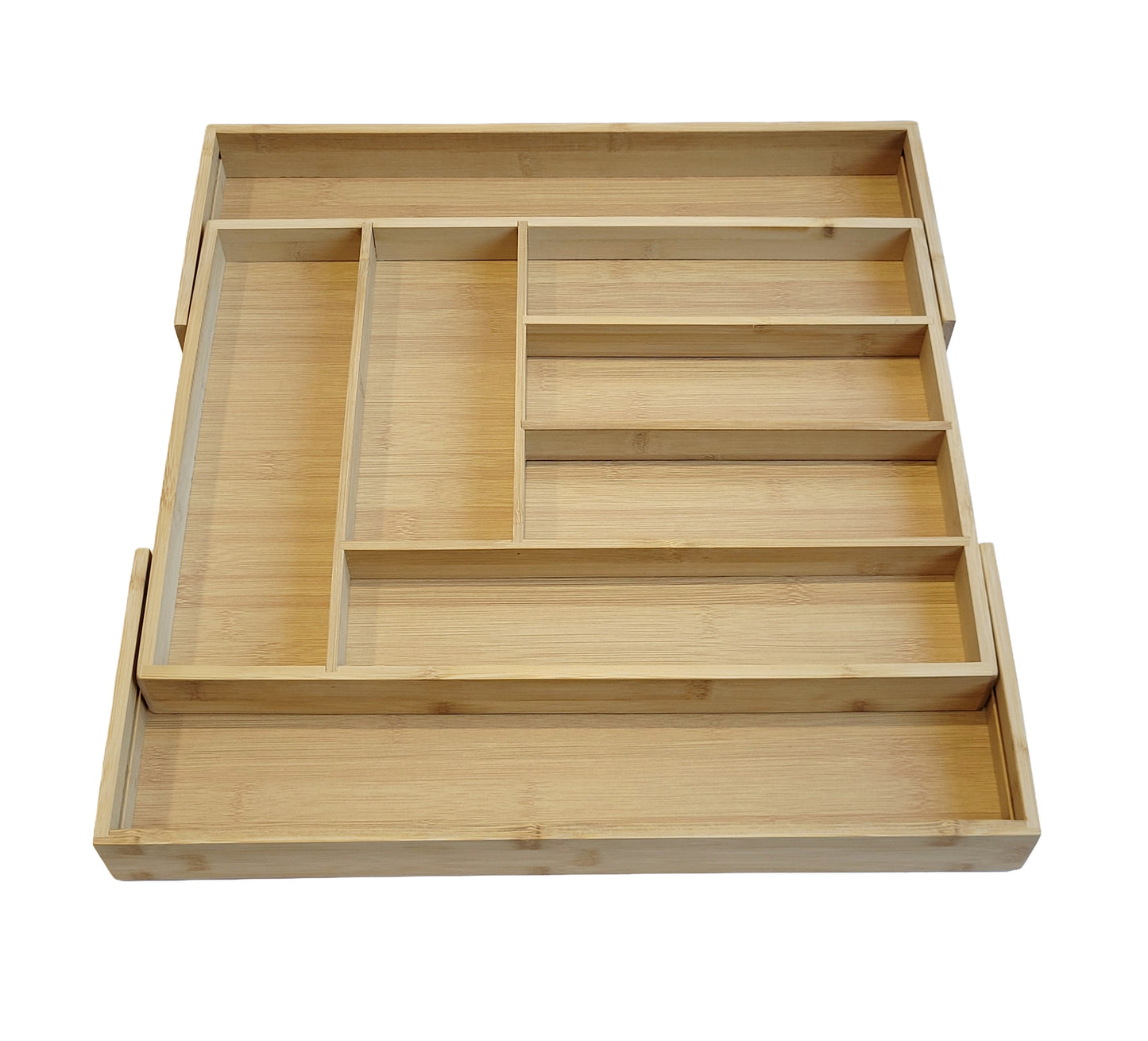 Extending Bamboo Cutlery Tray - Extra Large