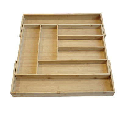 Extending Bamboo Cutlery Tray - Extra Large
