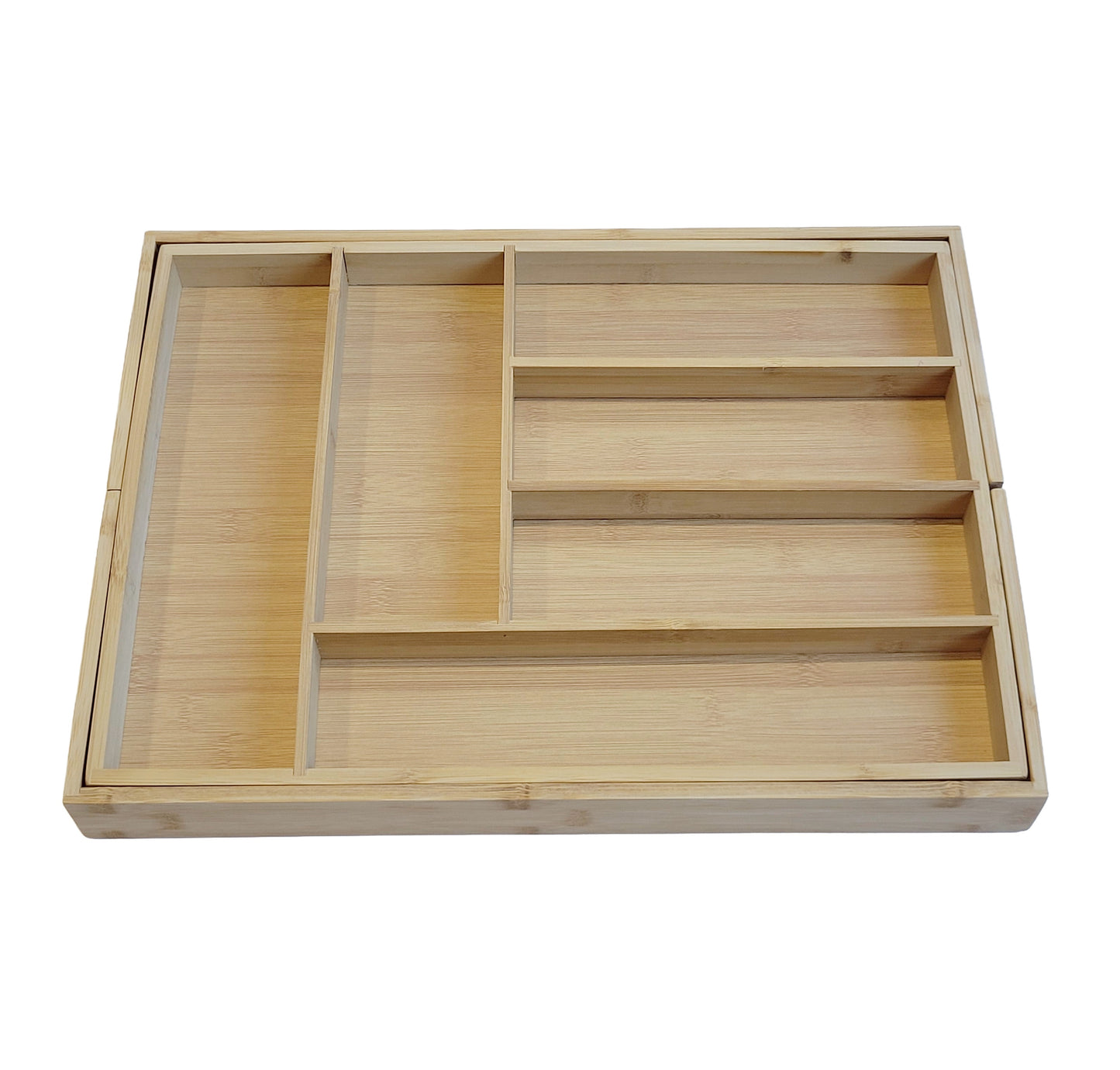 Extending Bamboo Cutlery Tray - Extra Large