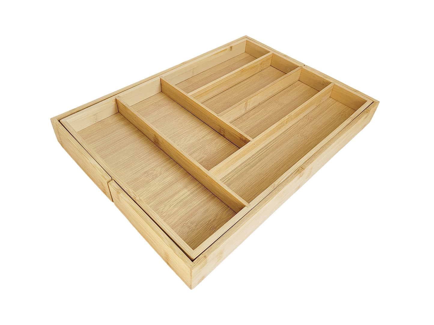 Extending Bamboo Cutlery Tray - Extra Large