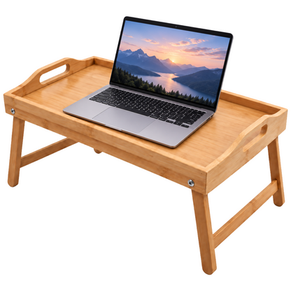 Bamboo Lap Tray with Folding Legs - 50cm x 30cm