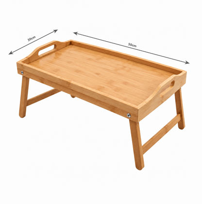 Bamboo Lap Tray with Folding Legs - 50cm x 30cm