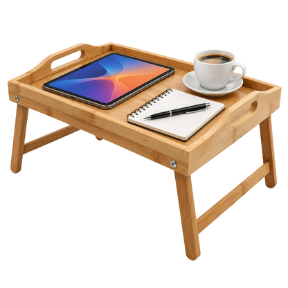 Bamboo Lap Tray with Folding Legs
