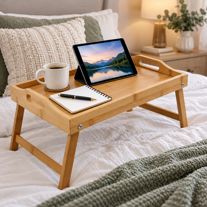 Bamboo Lap Tray with Folding Legs