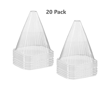 Garden Cloche - Clear Pack of 20 (Includes Metal Stakes)