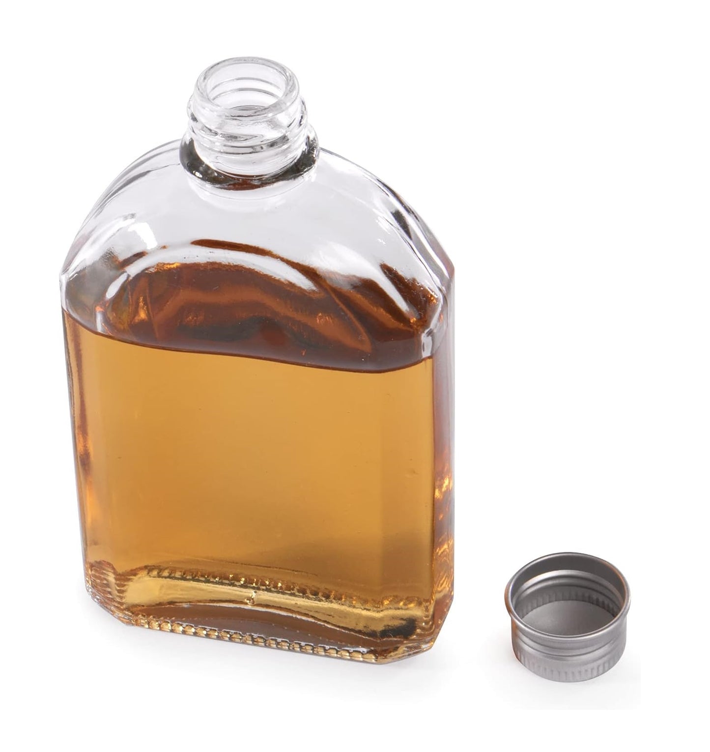 Glass Flask Bottles 200ml - Set of 10