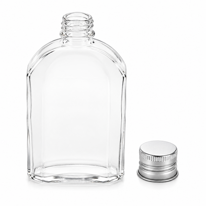 Glass Flask Bottles 200ml - Set of 10