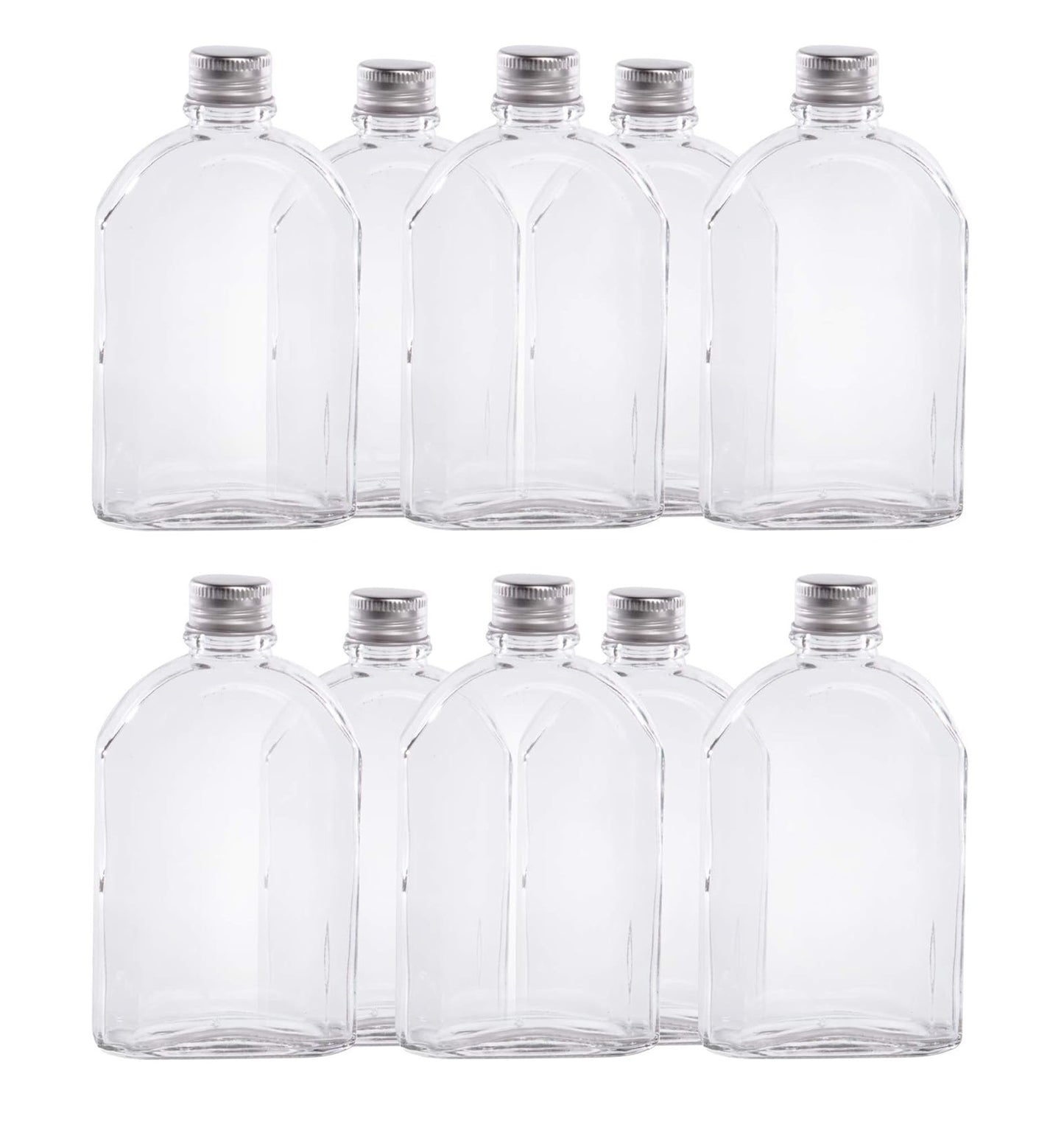 Glass Flask Bottles 350ml - Set of 10