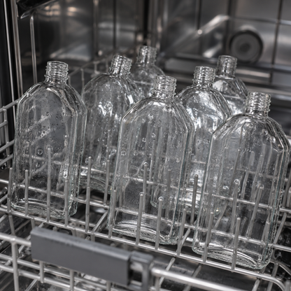 Glass Flask Bottles 350ml - Set of 10