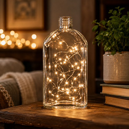 Glass Flask Bottles 350ml - Set of 10