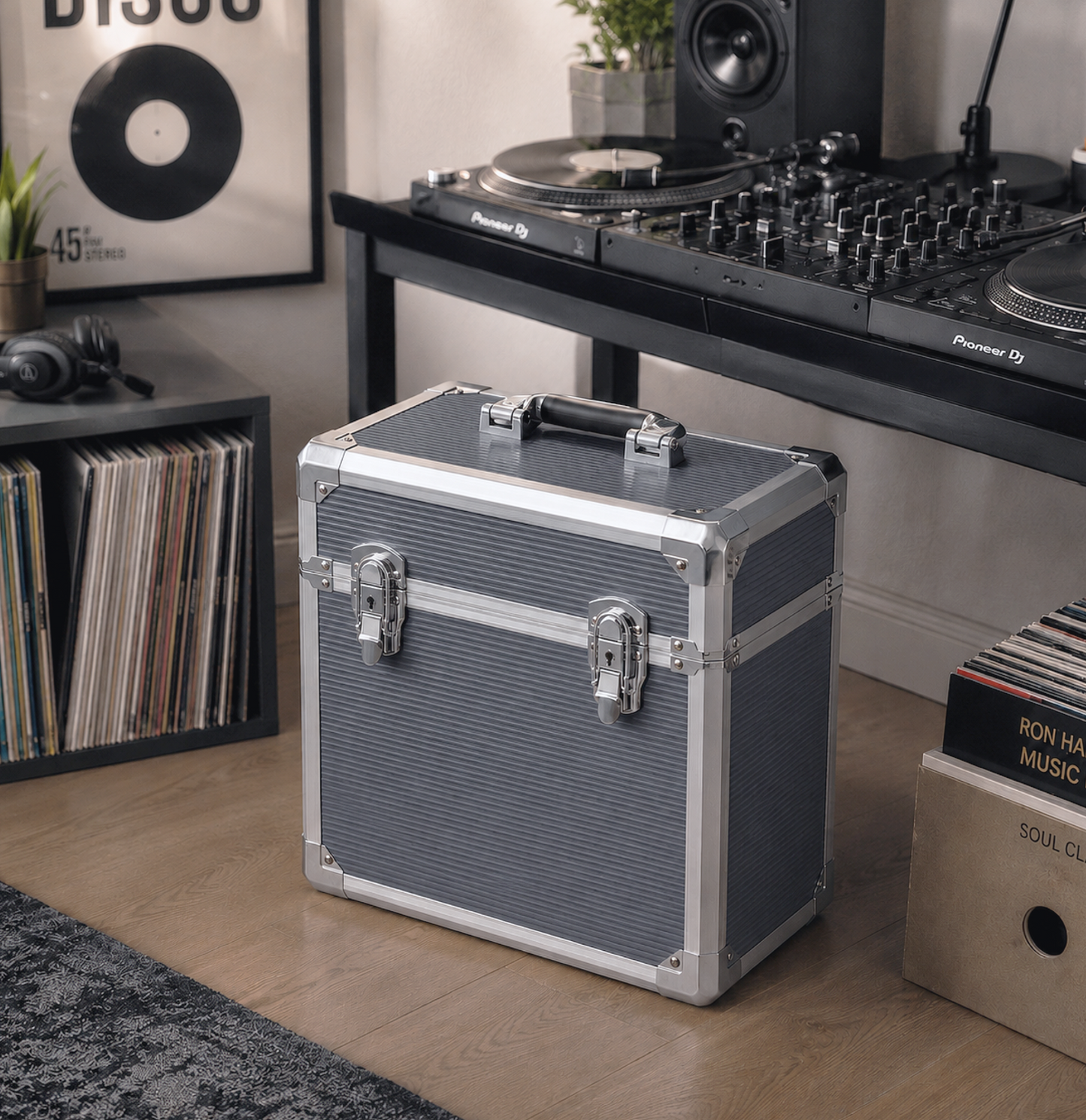 Vinyl LP 12" Heavy Duty Lockable Storage Box