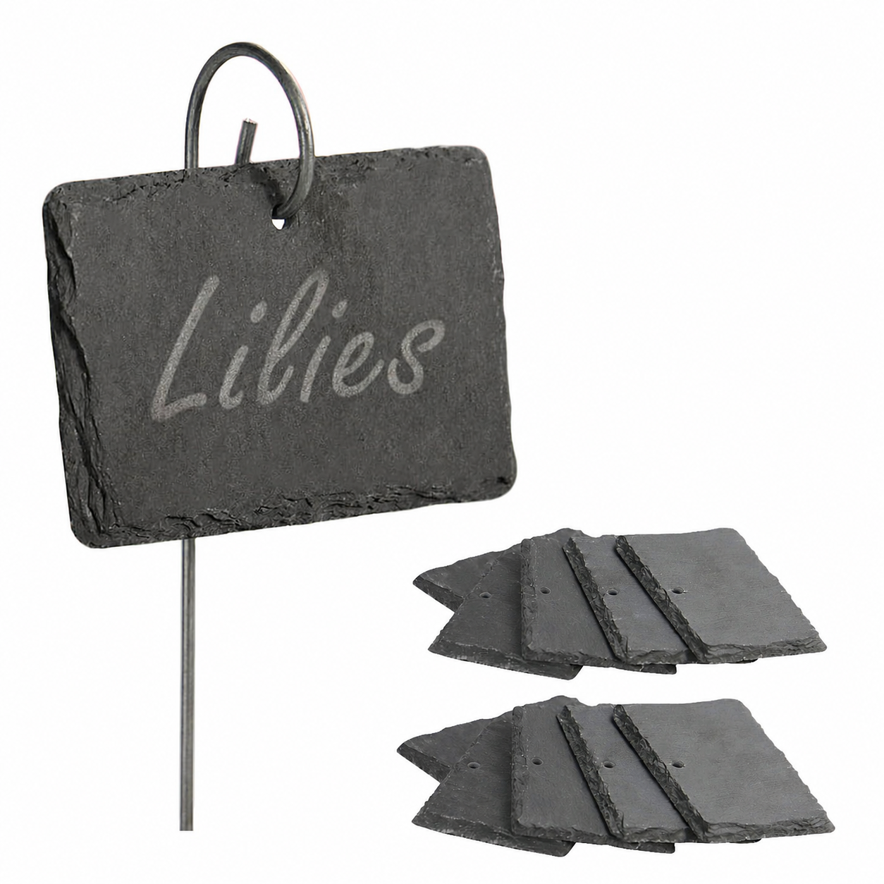 Slate Plant Hanging Labels - Set of 10