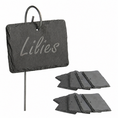 Slate Plant Hanging Labels - Set of 10
