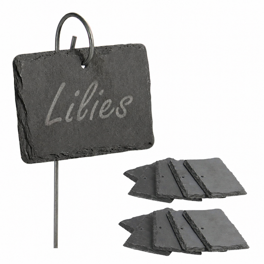Slate Plant Hanging Labels - Set of 10