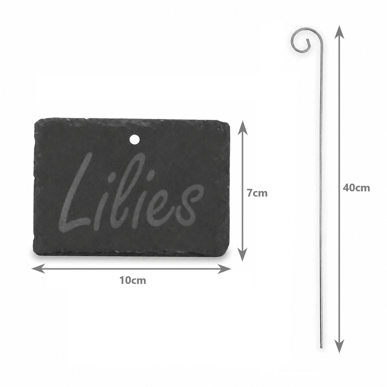 Slate Plant Hanging Labels - Set of 10