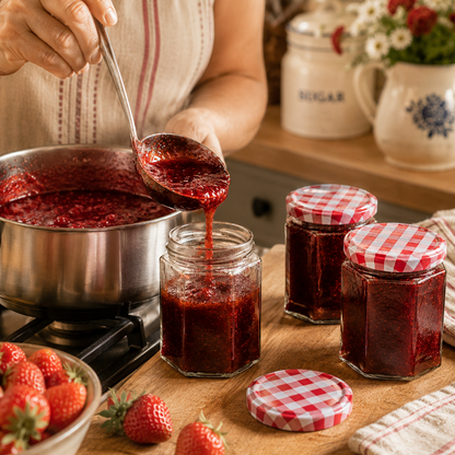 Hexagonal Jam Jars 250ml - Set of 24
