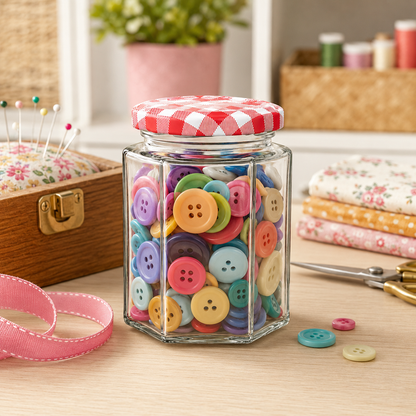 Hexagonal Jam Jars 250ml - Set of 24