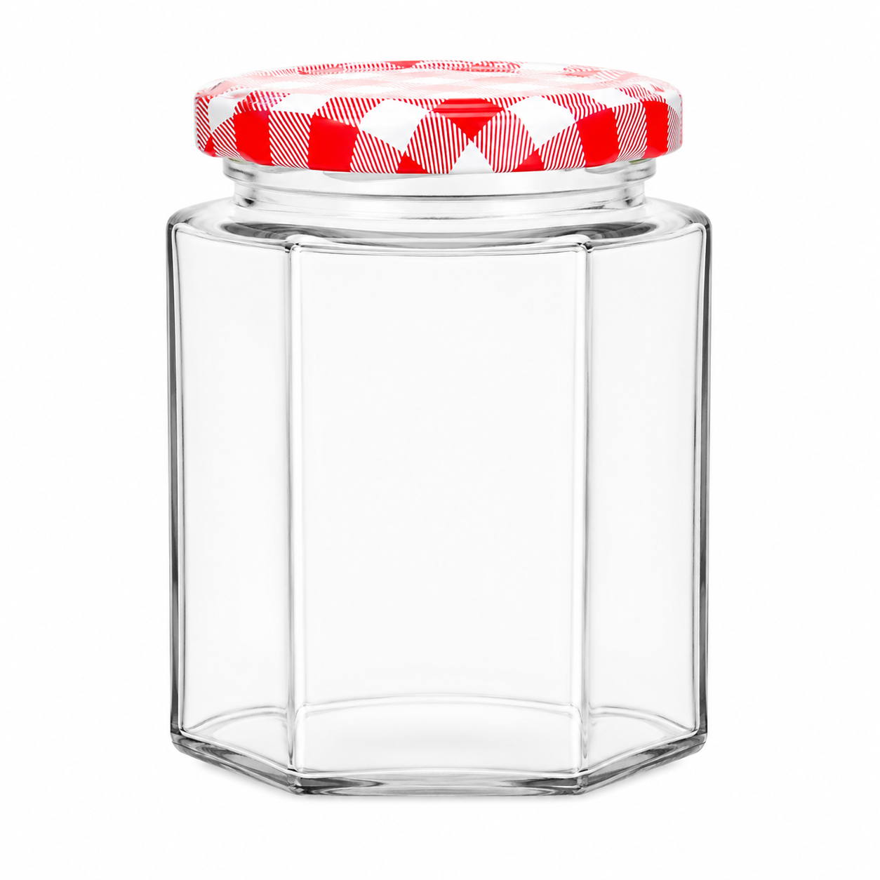 Hexagonal Jam Jars 250ml - Set of 24