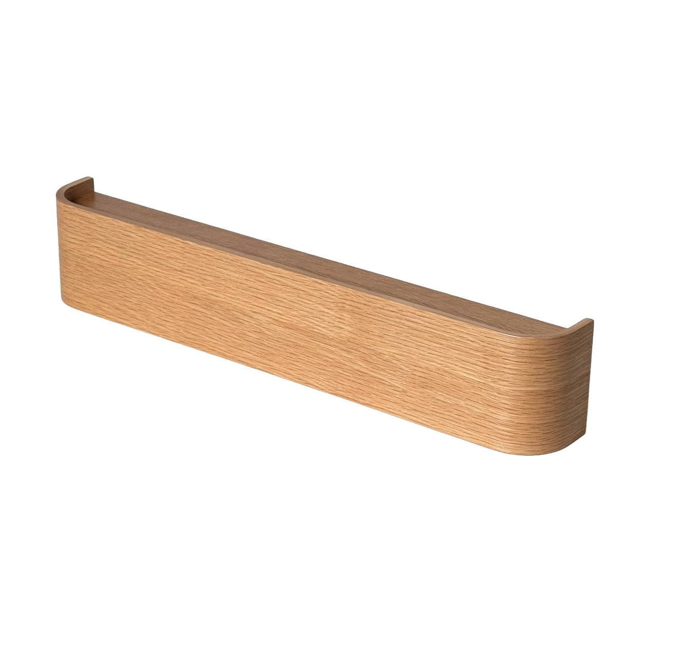 Wall-Mounted Coat Rack with 5 Hidden Hooks - Oak