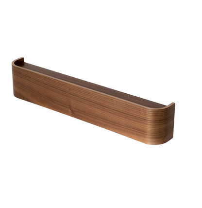 Wall-Mounted Coat Rack with 5 Hidden Hooks - Walnut