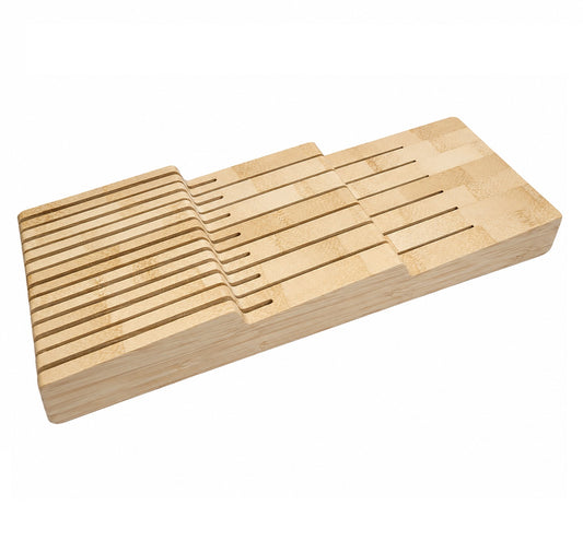 Bamboo In-Drawer Knife Block (13 Slots)