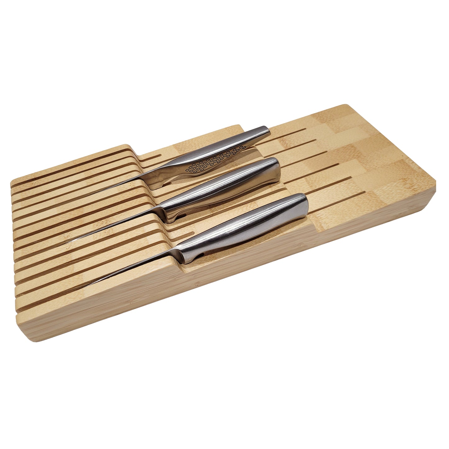 Bamboo In-Drawer Knife Block (13 Slots)