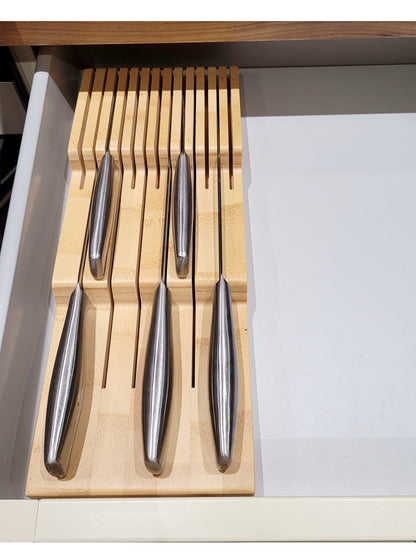 Bamboo In-Drawer Knife Block (13 Slots)