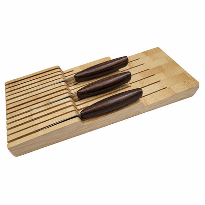 Bamboo In-Drawer Knife Block (13 Slots)