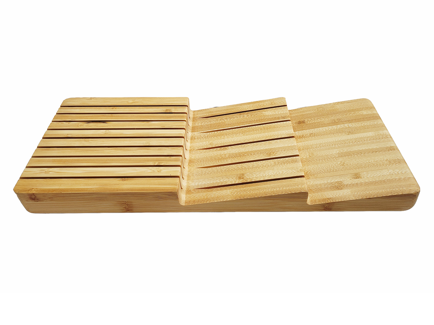 Bamboo In-Drawer Knife Block