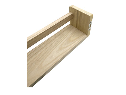 Nursery Floating Book Shelves Light Wood - Set of 2