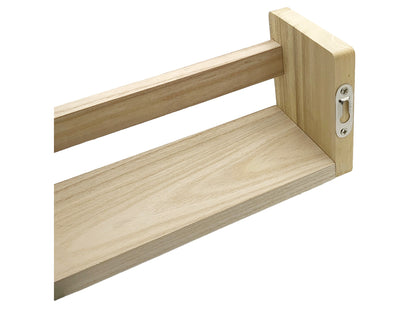 Nursery Floating Book Shelves Light Wood - Set of 2