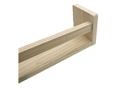 Nursery Floating Book Shelves Light Wood - Set of 2